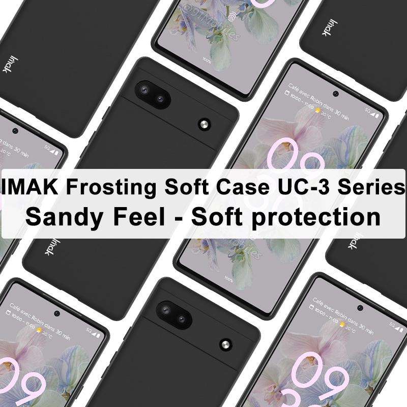 For Google Pixel 6a imak UC-3 Series Shockproof Frosted TPU Phone Case(Black)