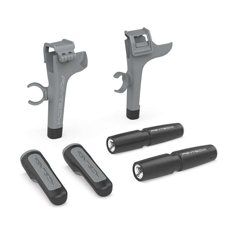 PGYTECH P-16A-038 Portable Heightened Landing Gear Extensions Rack LED Headlamp Set for DJI Mavic...