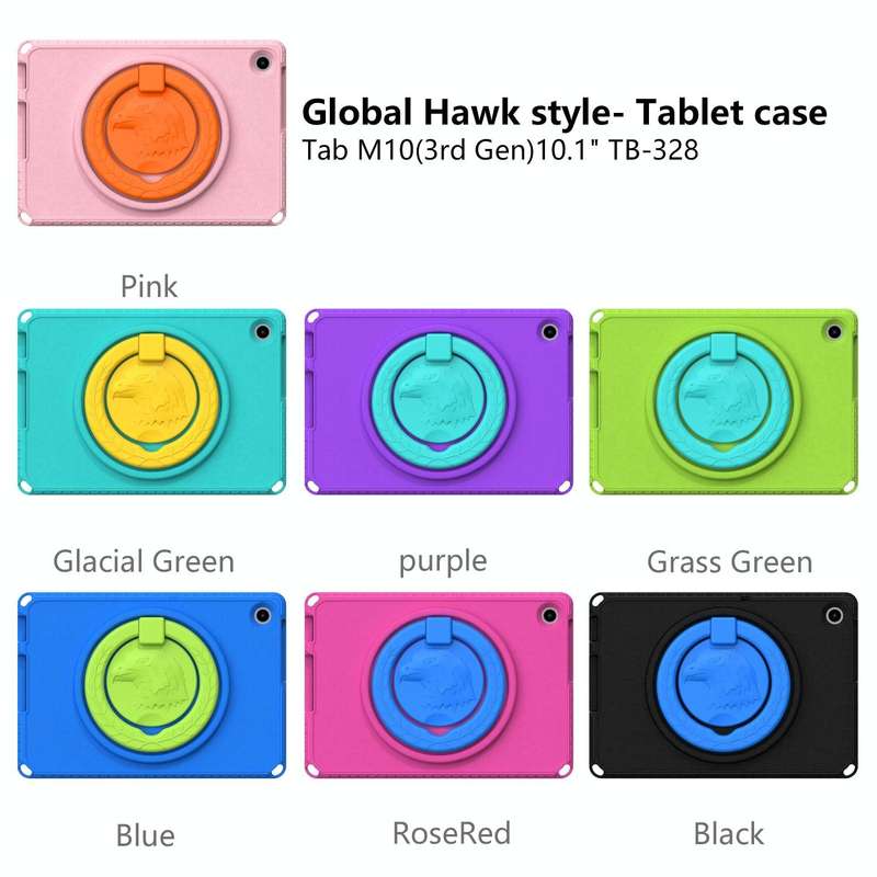 For Lenovo Tab M10 3rd Gen 10.1 TB-328 EVA Hard PC Shockproof Tablet Case(Purple)