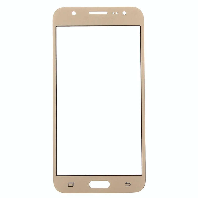 For Galaxy J7 / J700 Front Screen Outer Glass Lens (Gold)