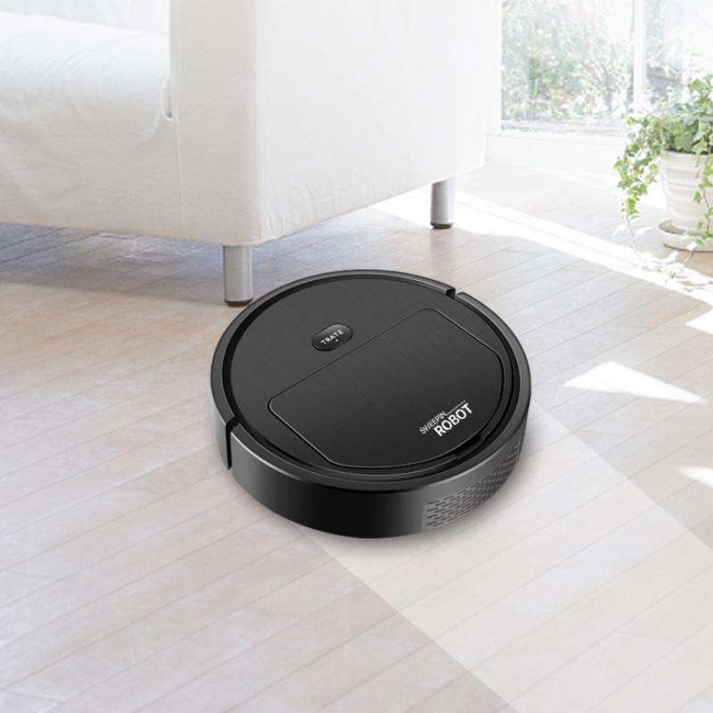 Household Automatic Smart Charging Sweeping Robot, Specification: Black