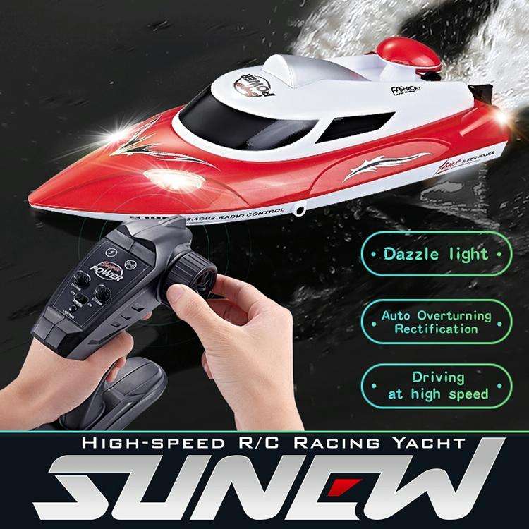 HongXunJie HJ806 2.4Ghz Water Cooling High Speed Racing Boats with Remote Controller, Auto Flip F...