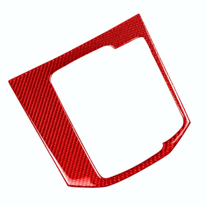 Car Carbon Fiber Gear Panel Decorative Sticker for Mazda CX-5 2017-2018, Right Drive (Red)