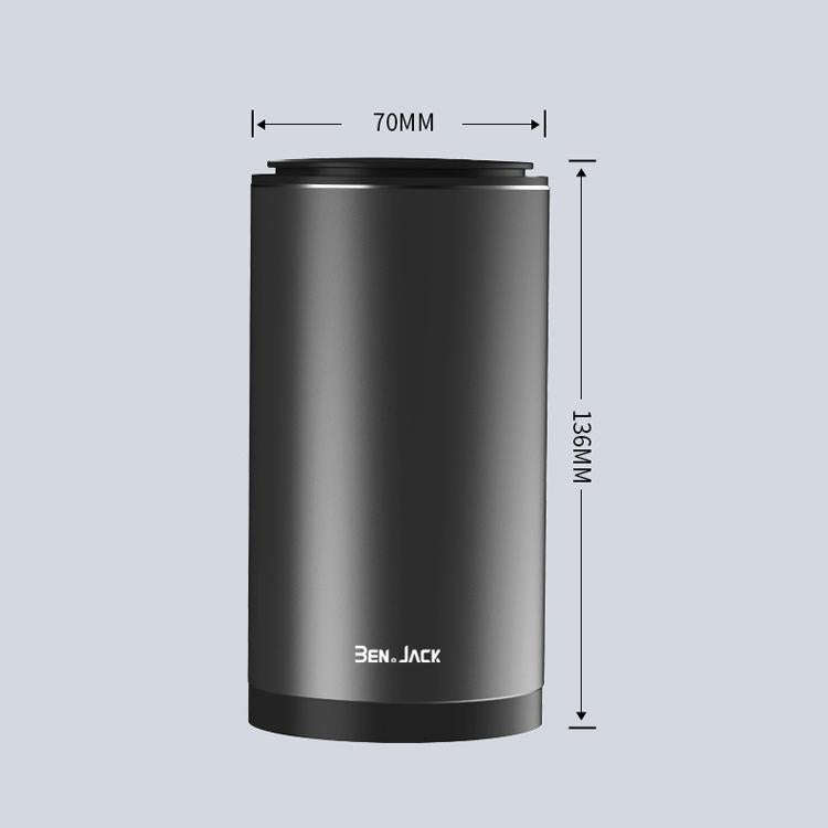 BEN.JACK Car Trash Can Multi-Function Storage Box In Car(Deep Gray With 35 Garbage Bags)