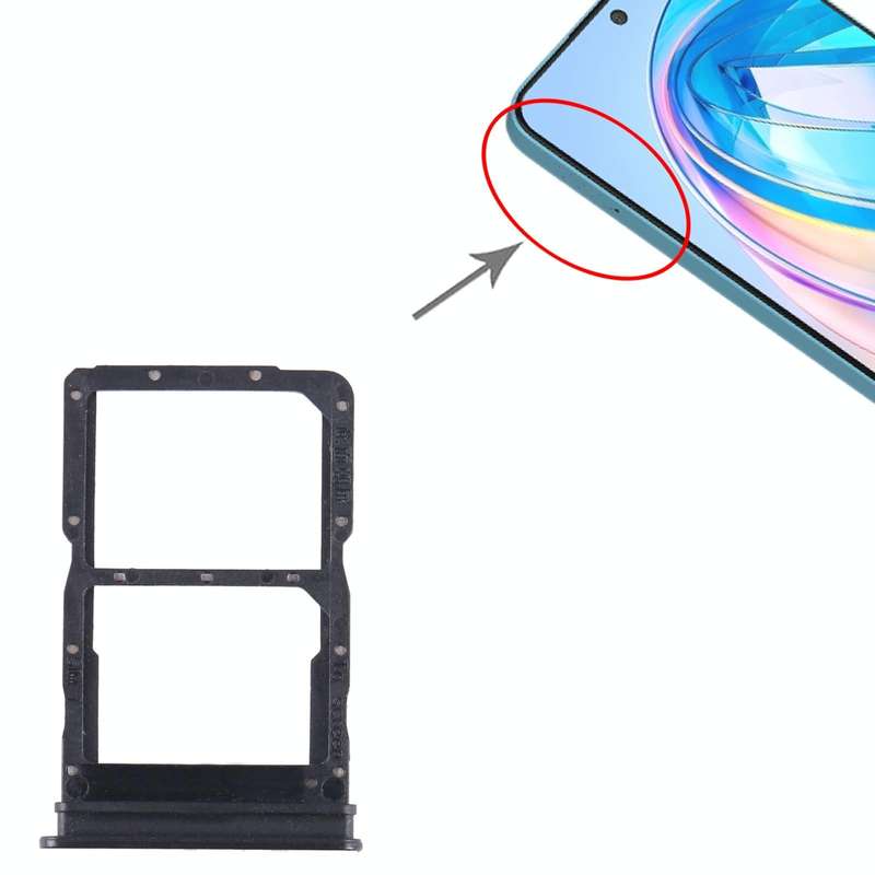 For Honor X8a SIM + SIM Card Tray (Black)
