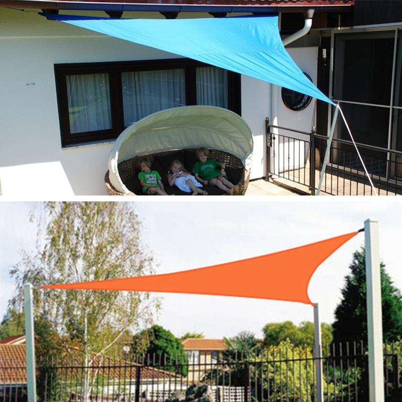 Triangle Outdoor Garden Sunshade Sail Waterproof Anti-UV Canopy, Size: 2m x 2m x 2m(Green)