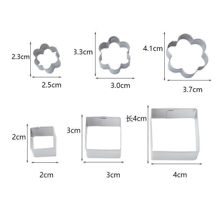 24 PCS / Set Stainless Steel DIY Cookie Biscuits Molds Geometry Baking Tools (Hexagon)