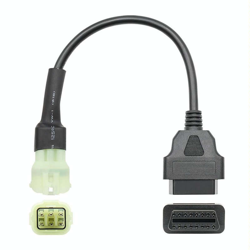 Motorcycle OBD 16PIN Female to 6PIN Connector Cable for KTM