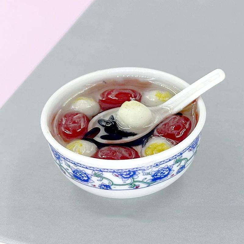 Lotus Seed Black Rice Simulation PVC Food Model Children Toys