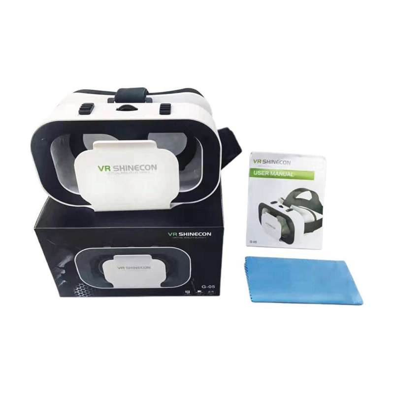 VRSHINECON G05 5th 3D VR Glasses Virtual Headset Digital Glasses(White)