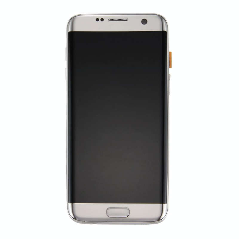 Original LCD Screen and Digitizer Full Assembly with Frame & Charging Port Board & Volume Button ...