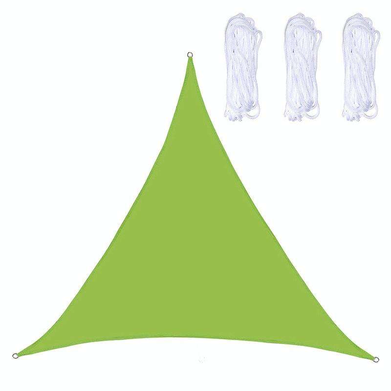 Triangle Outdoor Garden Sunshade Sail Waterproof Anti-UV Canopy, Size: 2.4m x 2.4m x 2.4m(Green)
