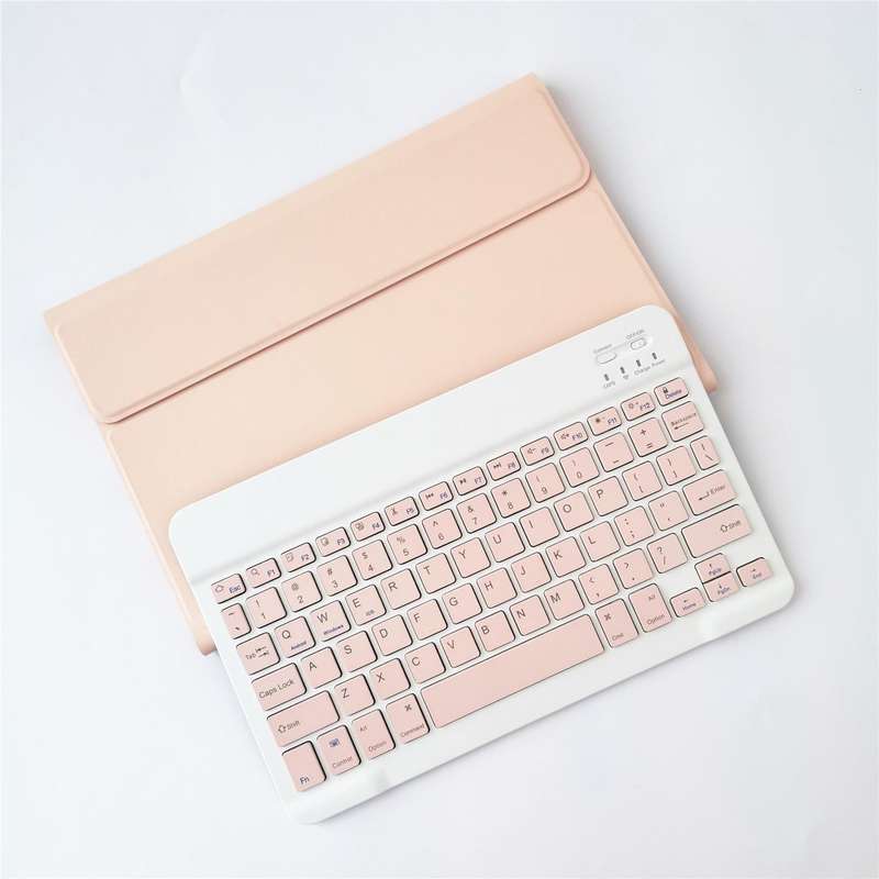 For Lenovo Pad Tab P11 11 inch TB-J606F LX110 Solid Color Detachable Square Keycap Bluetooth Keyb...