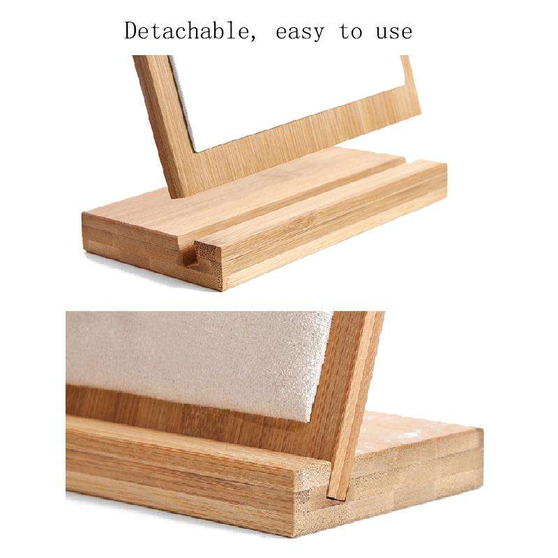 Bamboo Wood Detachable Jewelry Storage Display Stand(Black)