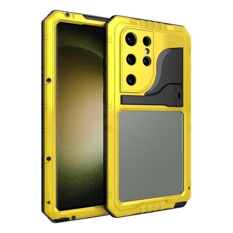For Samsung Galaxy S23 Ultra 5G RedPepper Wolf 360 Full Body Rugged IP68 Waterproof Phone Case(Ye...