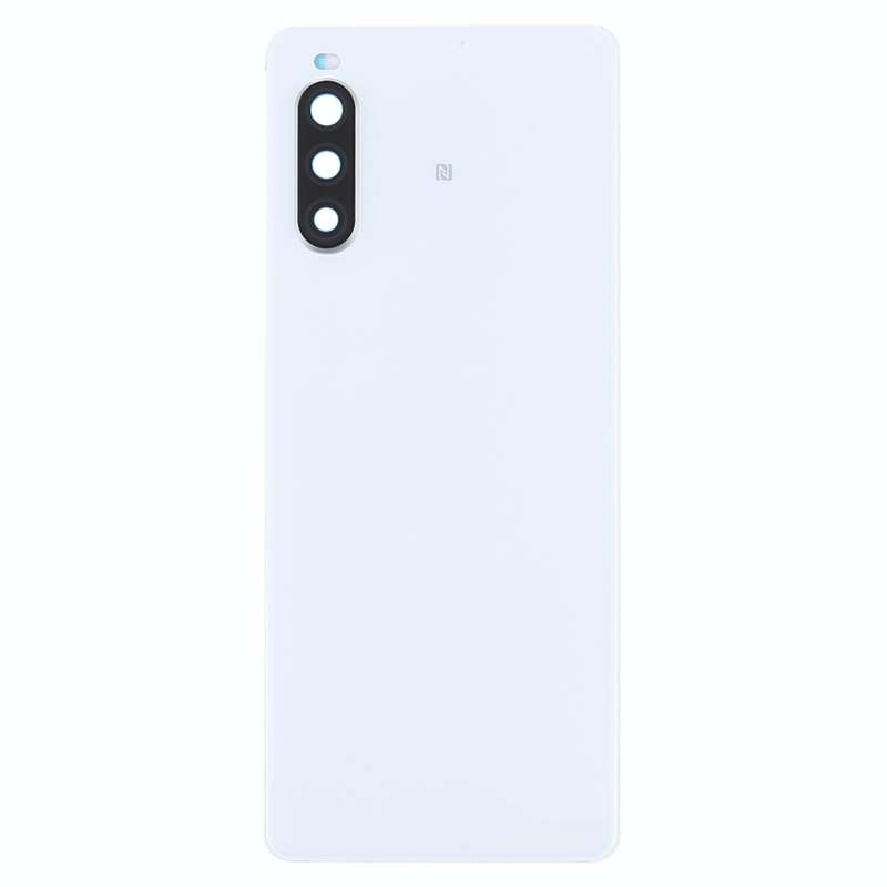 Original Battery Back Cover with Fingerprint for Sony Xperia 10 II(White)
