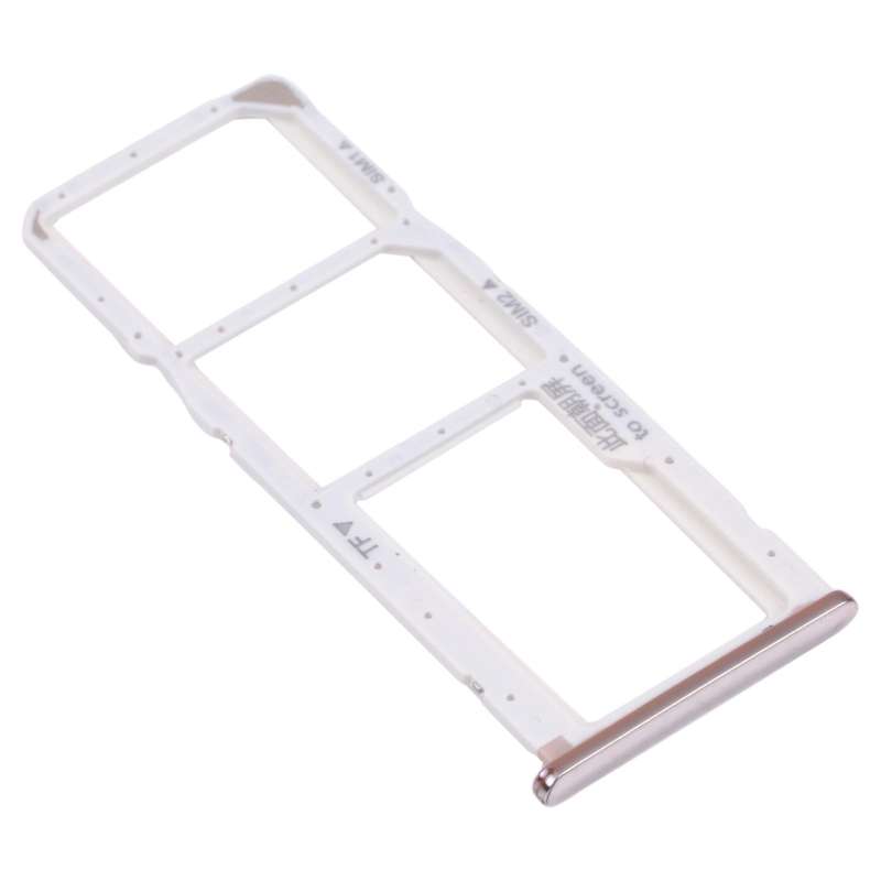 SIM Card Tray + SIM Card Tray + Micro SD Card Tray for Huawei Y7 (2018) (Silver)
