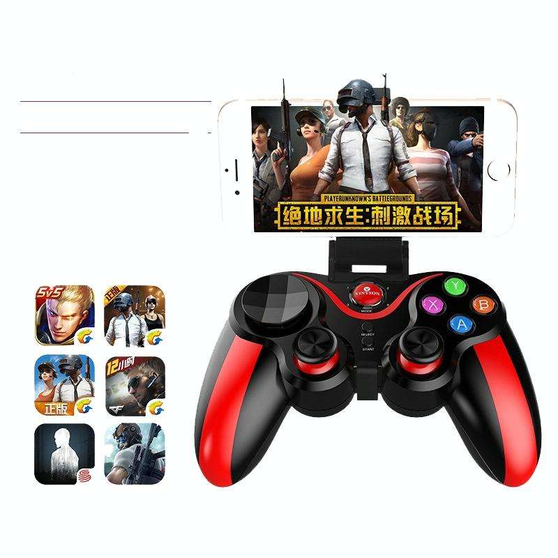 IOS Android Game Handle Bluetooth Direct Connection Handle PC TV Game Handle(013 Blue)