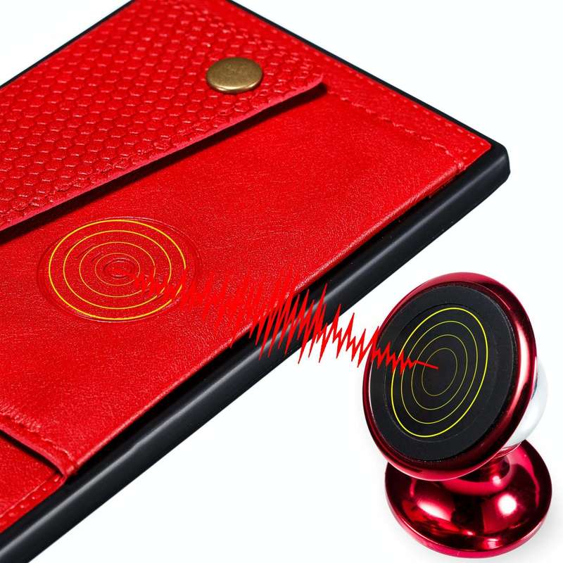 For vivo Y16 Double Buckle Magnetic Phone Case(Red)