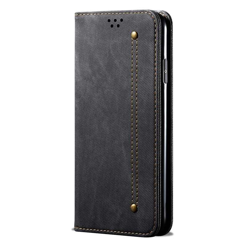 For vivo V27 Denim Texture Leather Phone Case(Black)