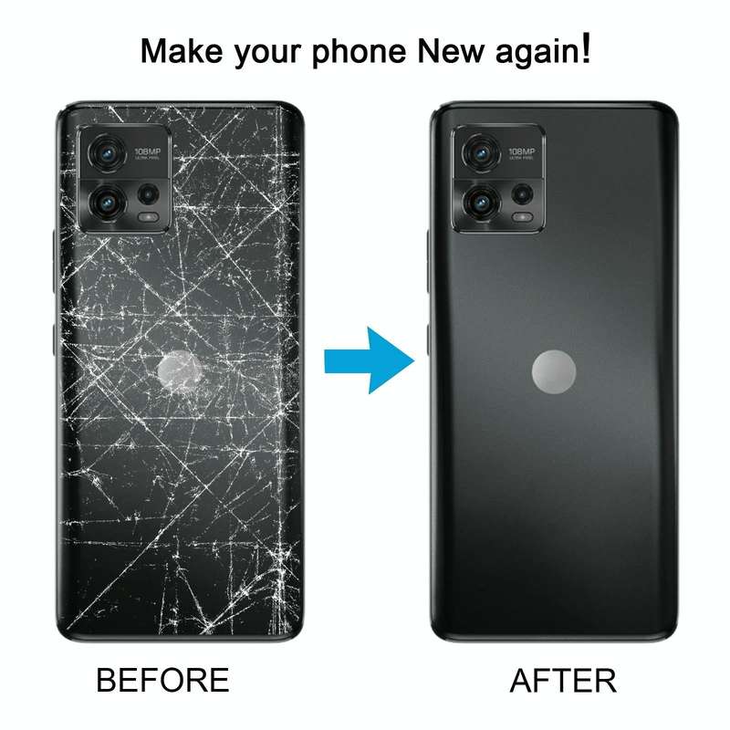 For Motorola Moto G72 Original Battery Back Cover(Black)