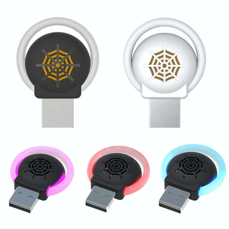 USB Car Mouse Repellent Ultrasonic Mosquito Insect Repellent With Atmosphere Light( White)