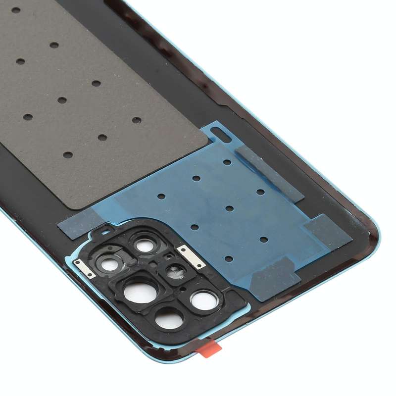 For OnePlus 9R Battery Back Cover With Camera Lens (Blue)