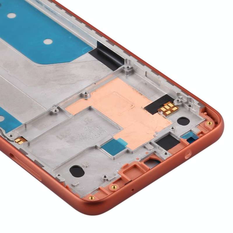 Middle Frame Bezel Plate for Nokia 7.2 / 6.2 / TA-1196 TA-1198 TA-1200 TA-1187 TA-1201 (Orange)