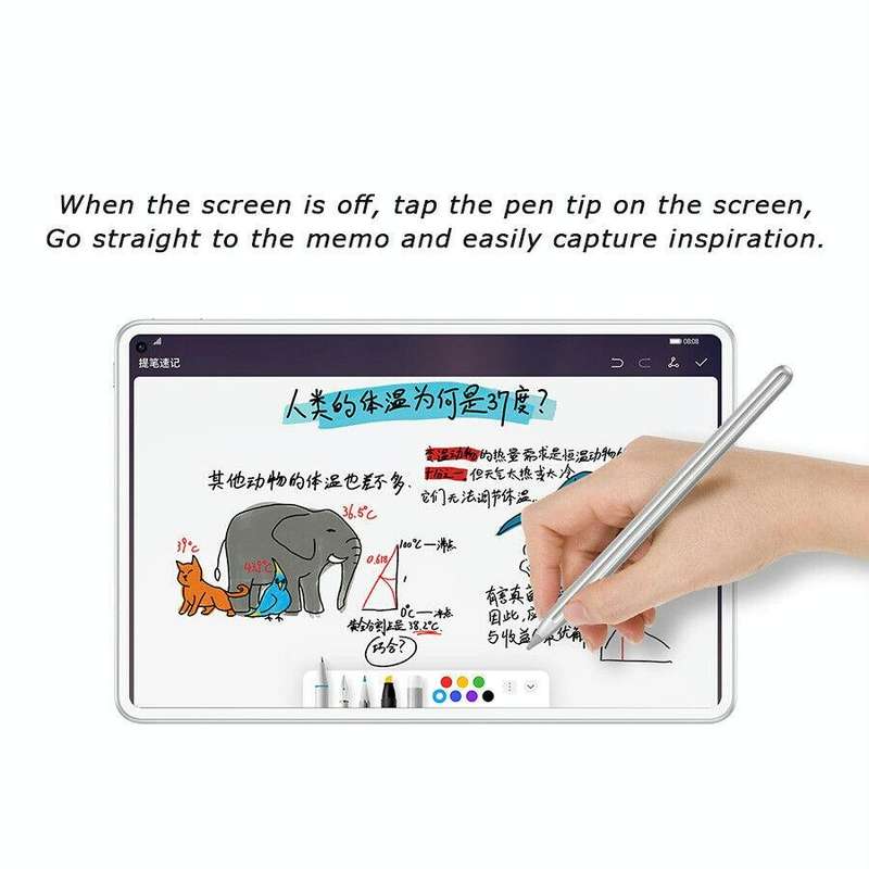 Original Huawei M-Pencil 160mm Stylus Pen + 2 Spare Nibs Set for Huawei MatePad Pro / MatePad(Sil...