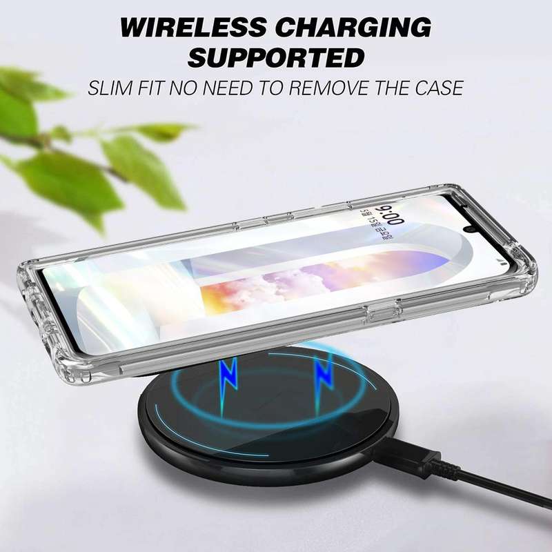 For LG Velvet Shockproof High Transparency Two-color Gradual Change PC+TPU Candy Colors Phone Pro...