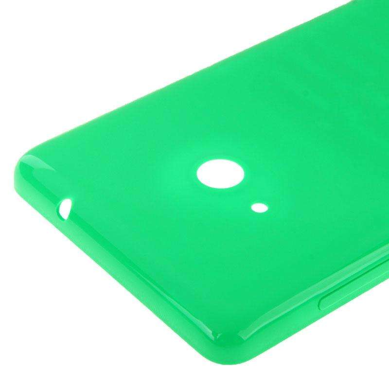 Bright Surface Solid Color Plastic Battery  Back Cover for Microsoft Lumia 535(Green)