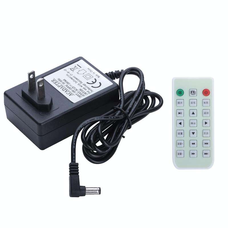 15 inch Digital Picture Frame with Remote Control Support SD / MMC / MS Card and USB , Black