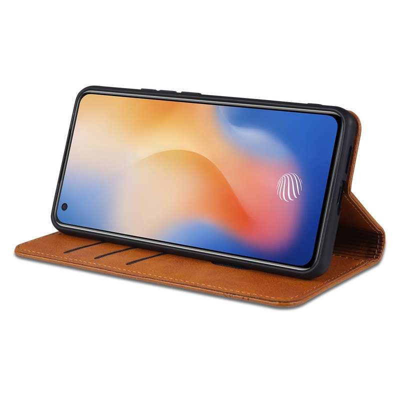 For vivo X50 / X50 Pro AZNS Magnetic Calf Texture Horizontal Flip Leather Case with Card Slots & ...