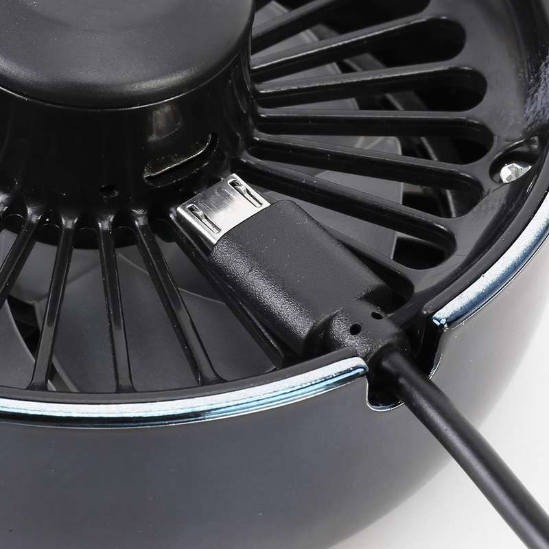 Portable Car Electric Cooling Fan with Base(Black)