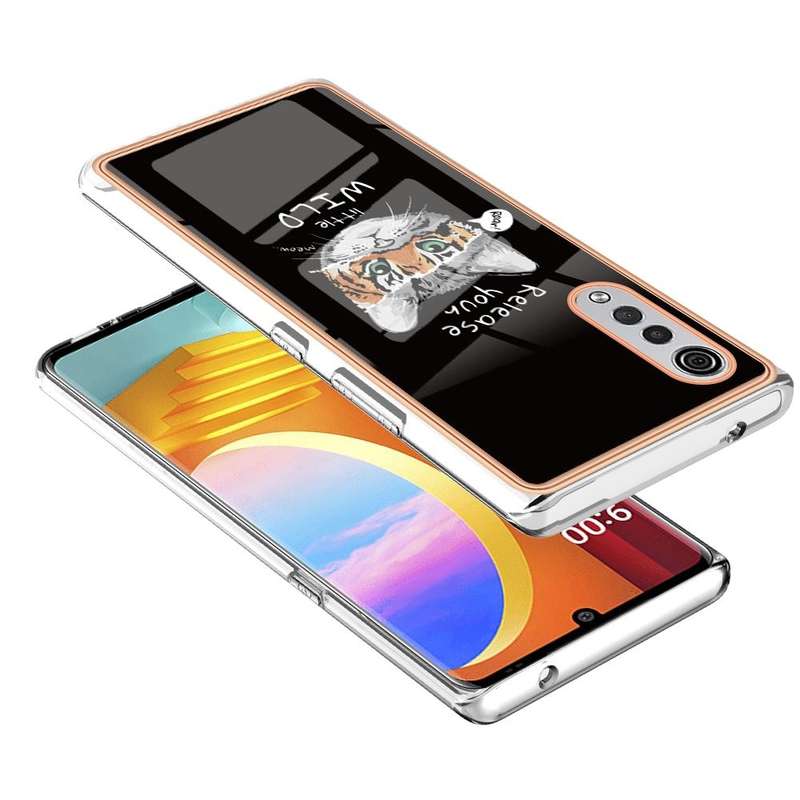 For LG Velvet 5G / 4G / G9 Electroplating Marble Dual-side IMD Phone Case(Natural Growth)