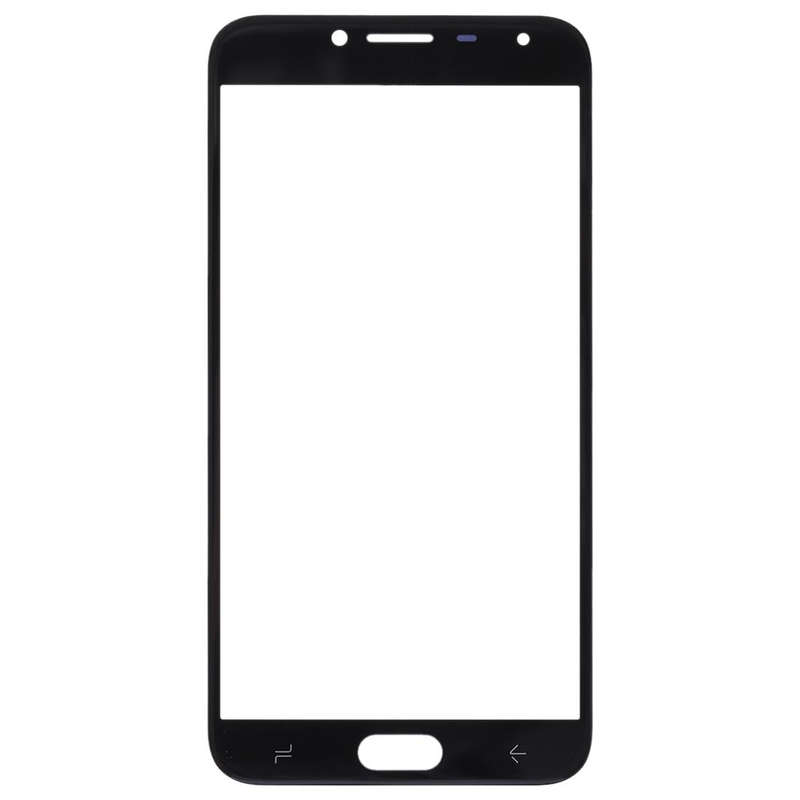 For Samsung Galaxy J4 (2018) 10pcs Front Screen Outer Glass Lens (Black)