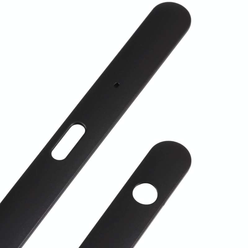 1 Pair Upper and Lower Part Sidebar For Sony Xperia XZ1(Black)
