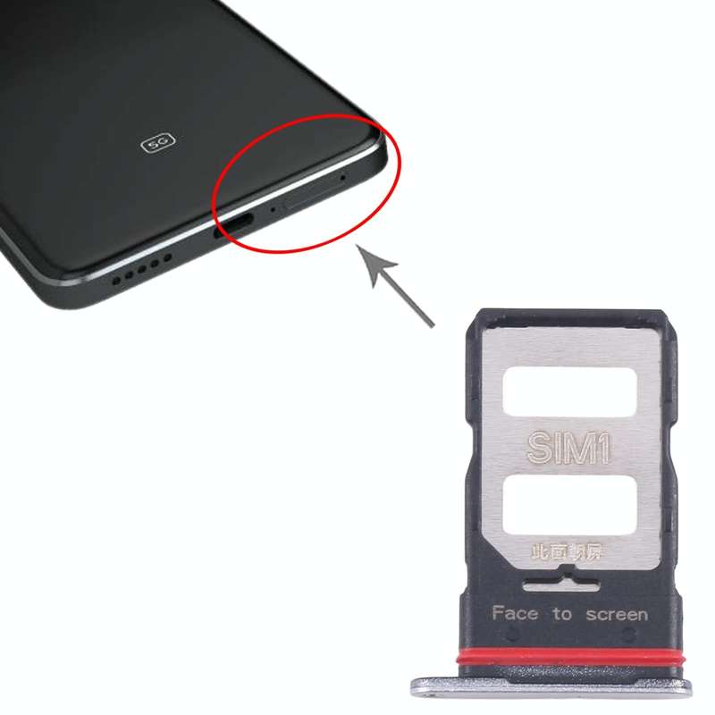 For Xiaomi Poco X6 Pro 5G Original SIM Card Tray + SIM Card Tray (Silver)