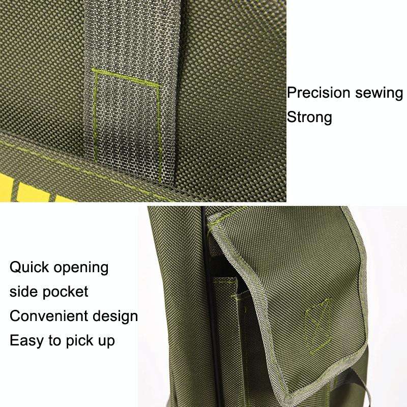 LEO 27746 Folding Fishing Rod Bag Long Fishing Gear Soft Bag, Length: 1.5m Black