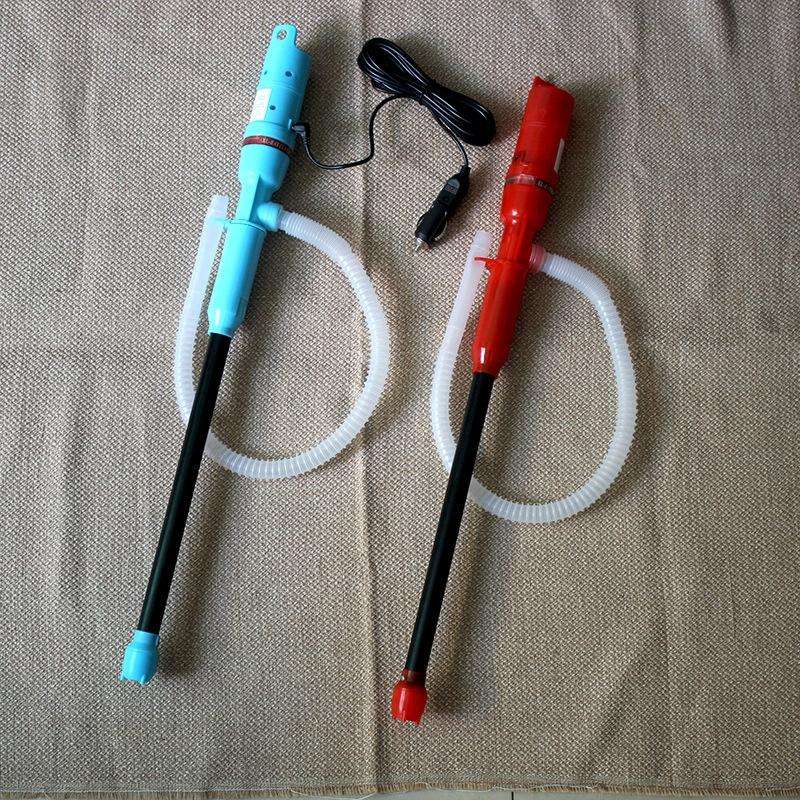 Vehicle-Mounted Electric Oil Pump Oil Pipe Fuel Pump Fish Tank Water Changer(12V Blue)