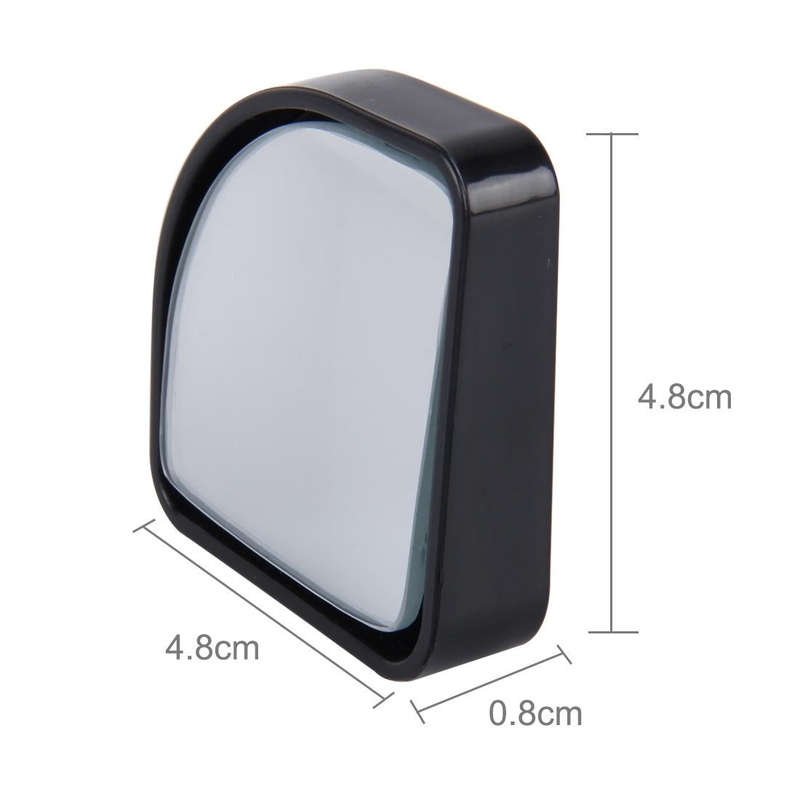 3R-015 2 PCS Car Blind Spot Rear View Wide Angle Mirror, Diameter: 5cm(Black)