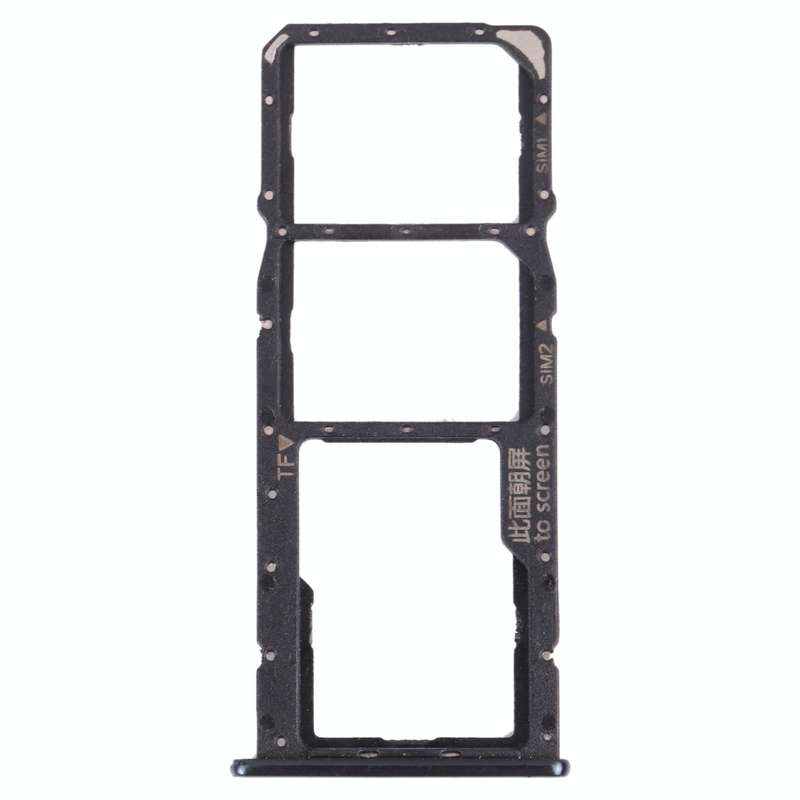 SIM Card Tray + SIM Card Tray + Micro SD Card Tray for Huawei Y7 Pro 2018 (Black)
