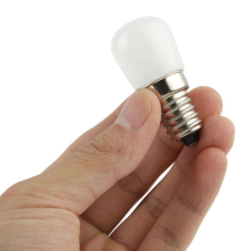 E12 2W Ball Steep Light Bulb, 100LM, 2800-3200K Warm White Light, AC 100-240V