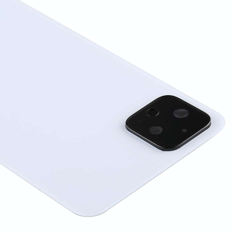 Battery Back Cover with Camera Lens Cover for Google Pixel 4(White)