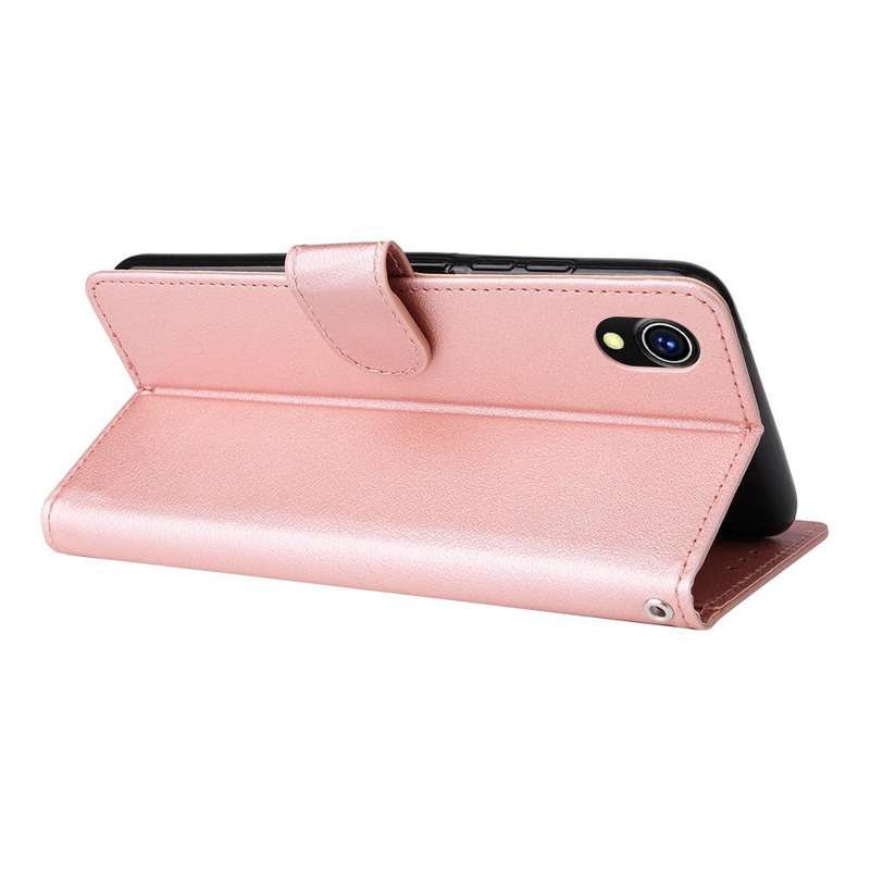 For vivo Y91C / Y1s Multifunctional Horizontal Flip Leather Case with Three Card Slot(Rose Gold)
