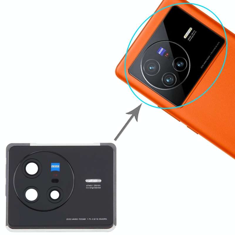 For vivo X80 Original Camera Lens Cover (Black)