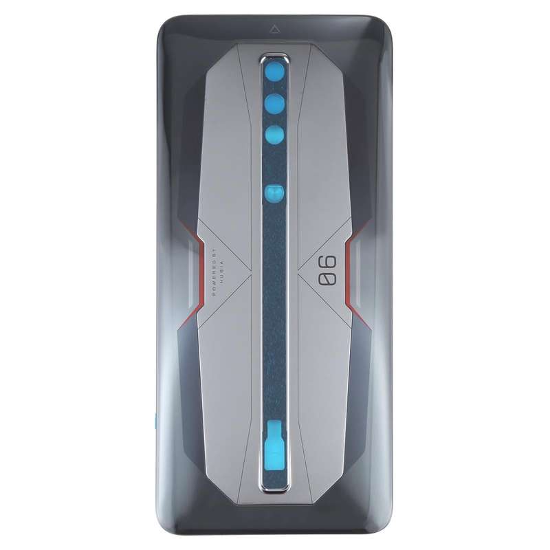 Battery Glass Back Cover for ZTE Nubia Red Magic 6 Pro NX669J-P(Grey)