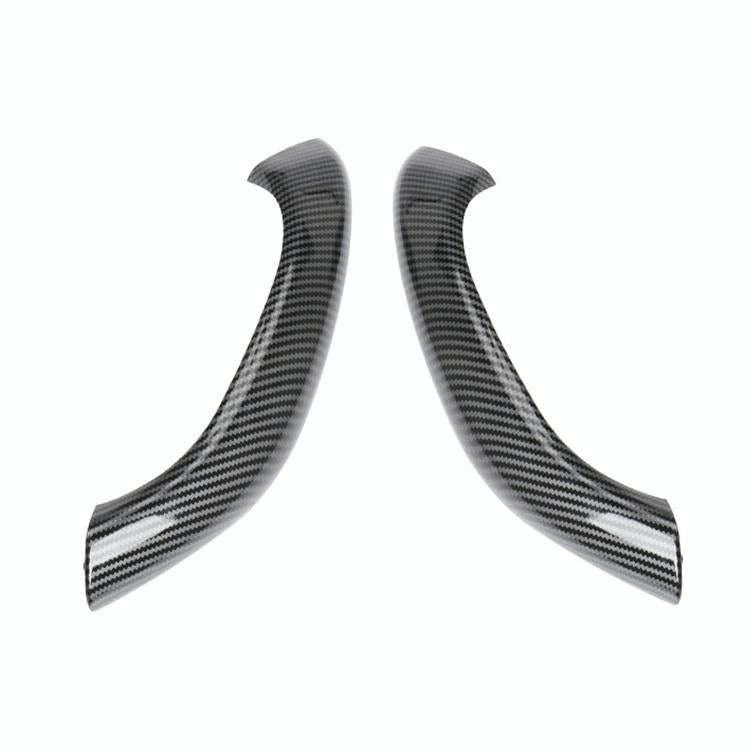 1 Pair Car Inside Doors Handle Pull Trim Cover 51417417513 for BMW X1 2016-, Left Driving (Carbon...