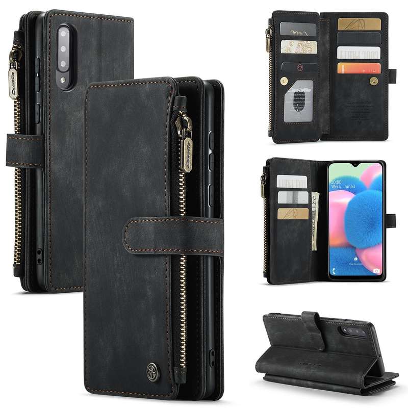 For Samsung Galaxy A30s / A50s / A50 CaseMe-C30 Multifunctional Horizontal Flip PU + TPU Phone Ca...