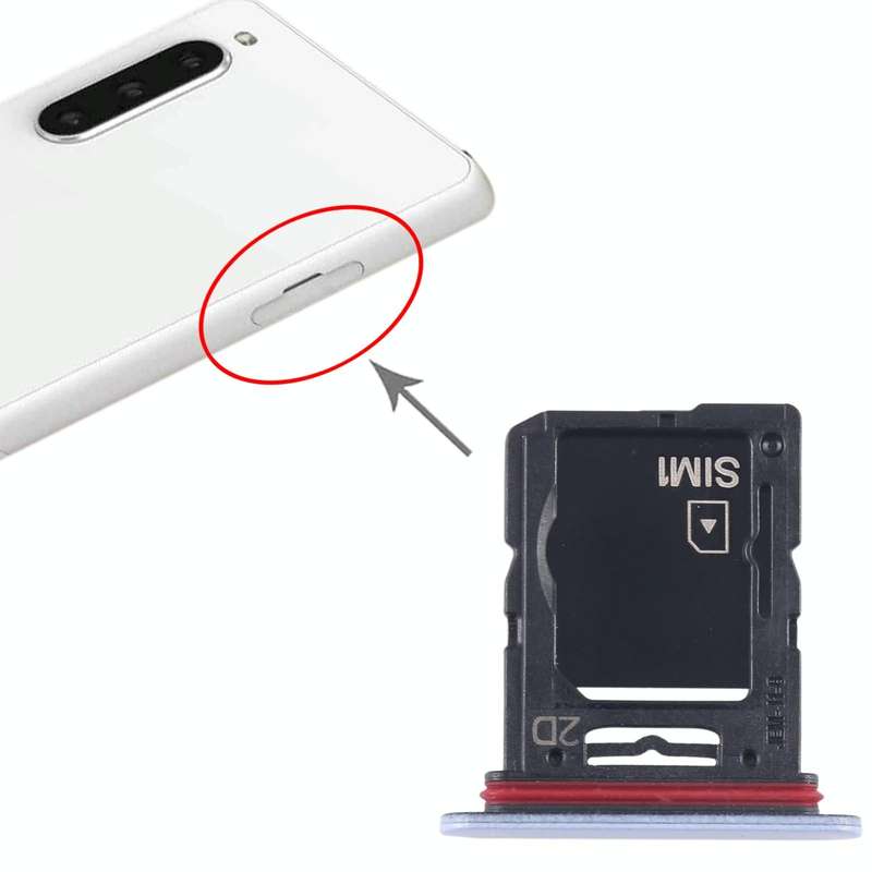 For Sony Xperia 10 V Original SIM Card Tray + SIM / Micro SD Card Tray (Blue)